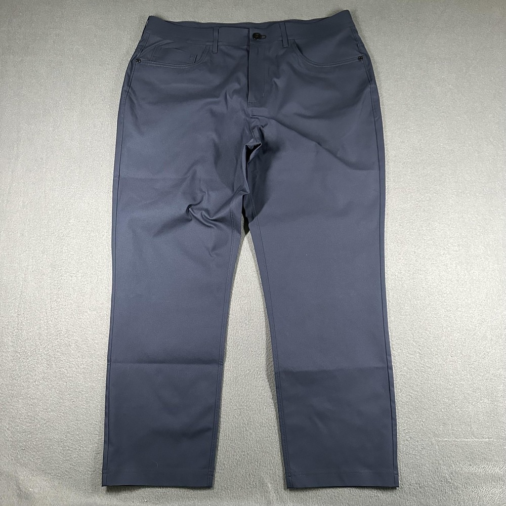 Public Rec Pants Mens 34x28 Blue Performance Chino Straight Leg Polyester Casual